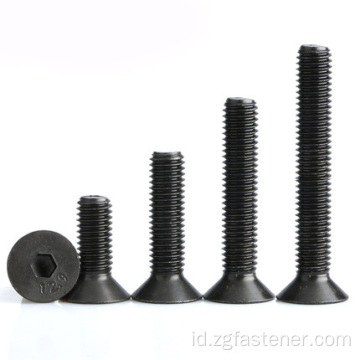 12.9 Grade Black Oxide Hexagon Socket Counterk Head Screws